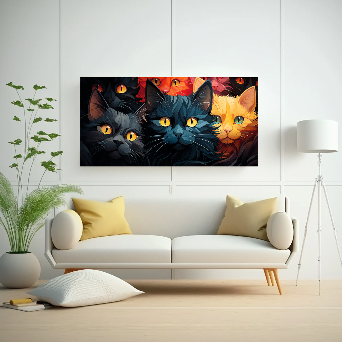 cuadros-de-gatos-negros-y-amarillos-1-1