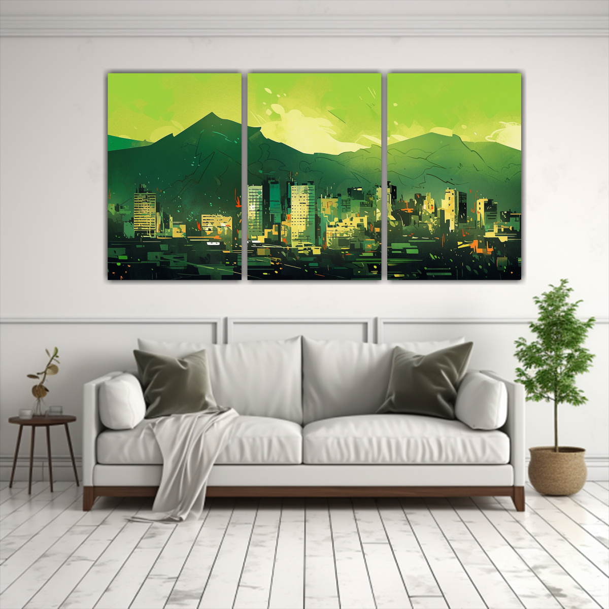 cuadros-de-lienzo-modernos-santiago-chile-verde-y-dorado-neonuevo-1