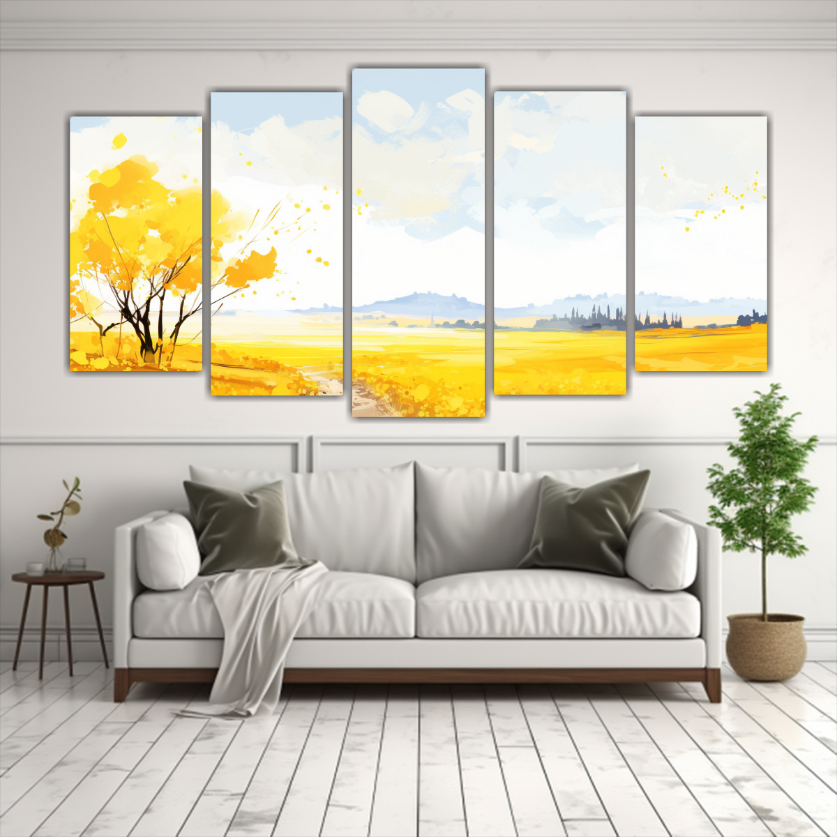 cuadros-de-tela-modernos-combinaci-n-paisaje-verano-con-colores-amarillos-1-1