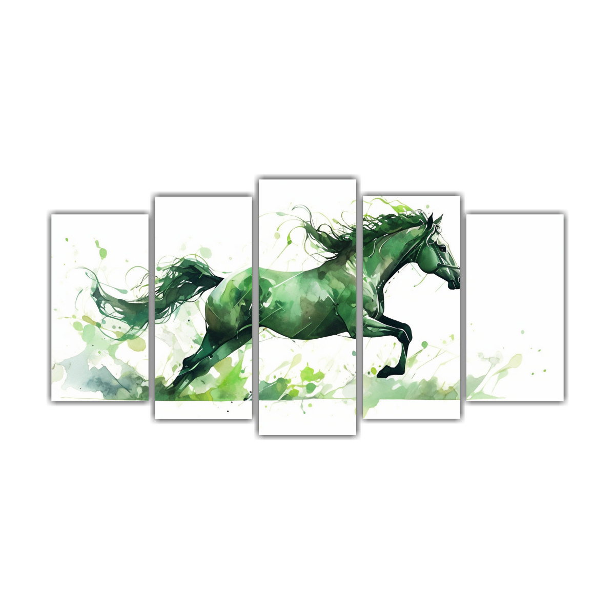 cuadros-de-vanguardia-caballo-de-agua-y-verde-neo-po