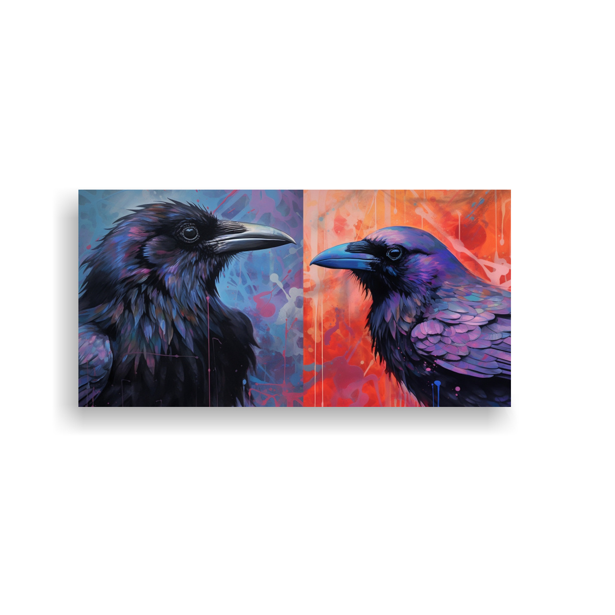 cuadros-decorativos-abstractos-de-cuervos-en-2d-
