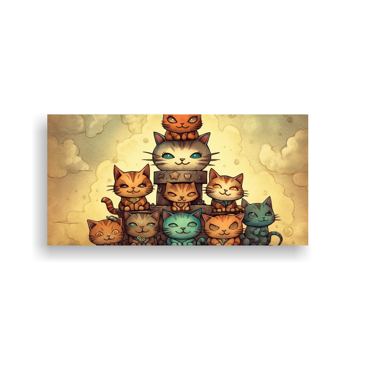 cuadros-decorativos-de-gatos-en-un-mont-n-mirando-hacia-la-luz