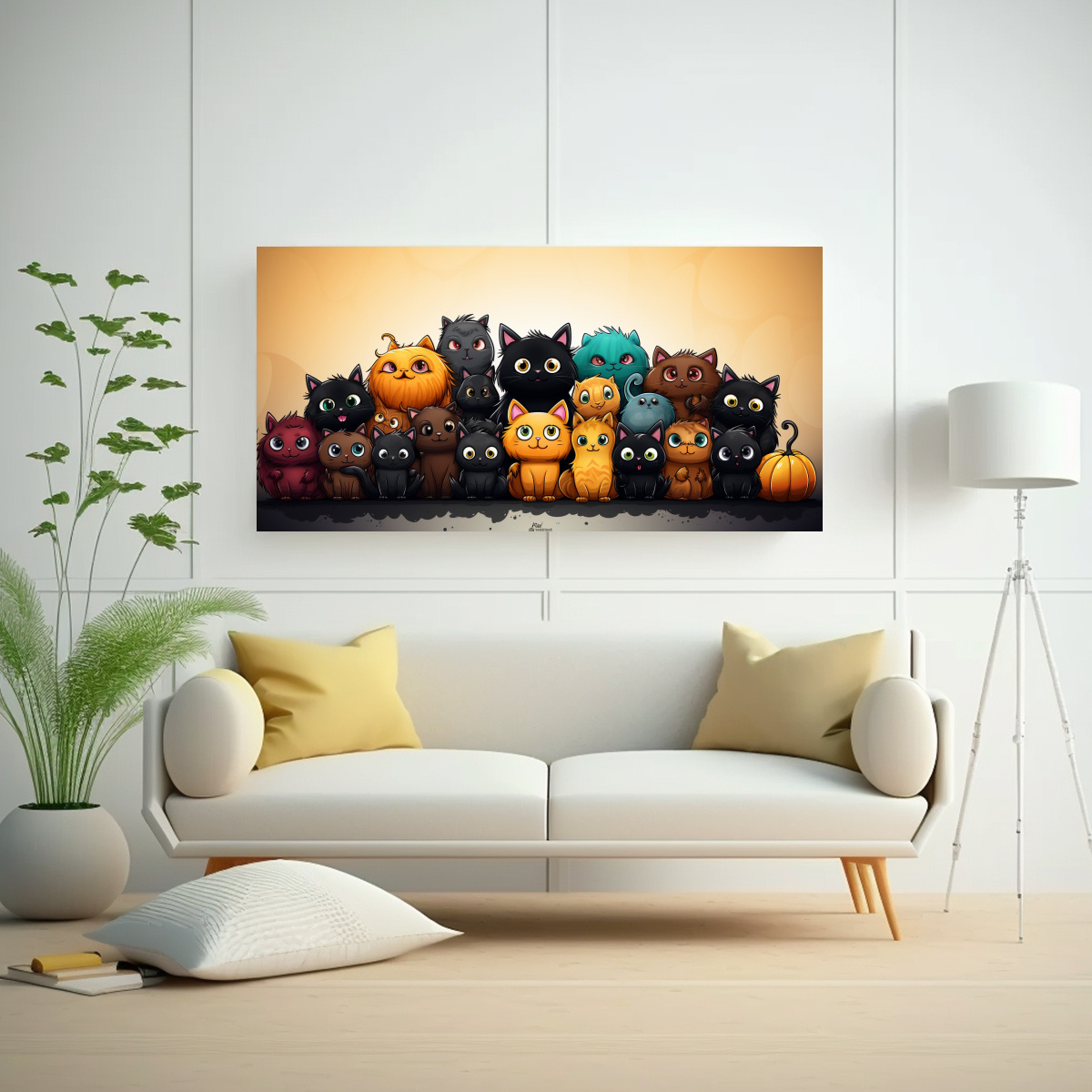 cuadros-decorativos-de-gatos-en-una-cocina-multicolor-1