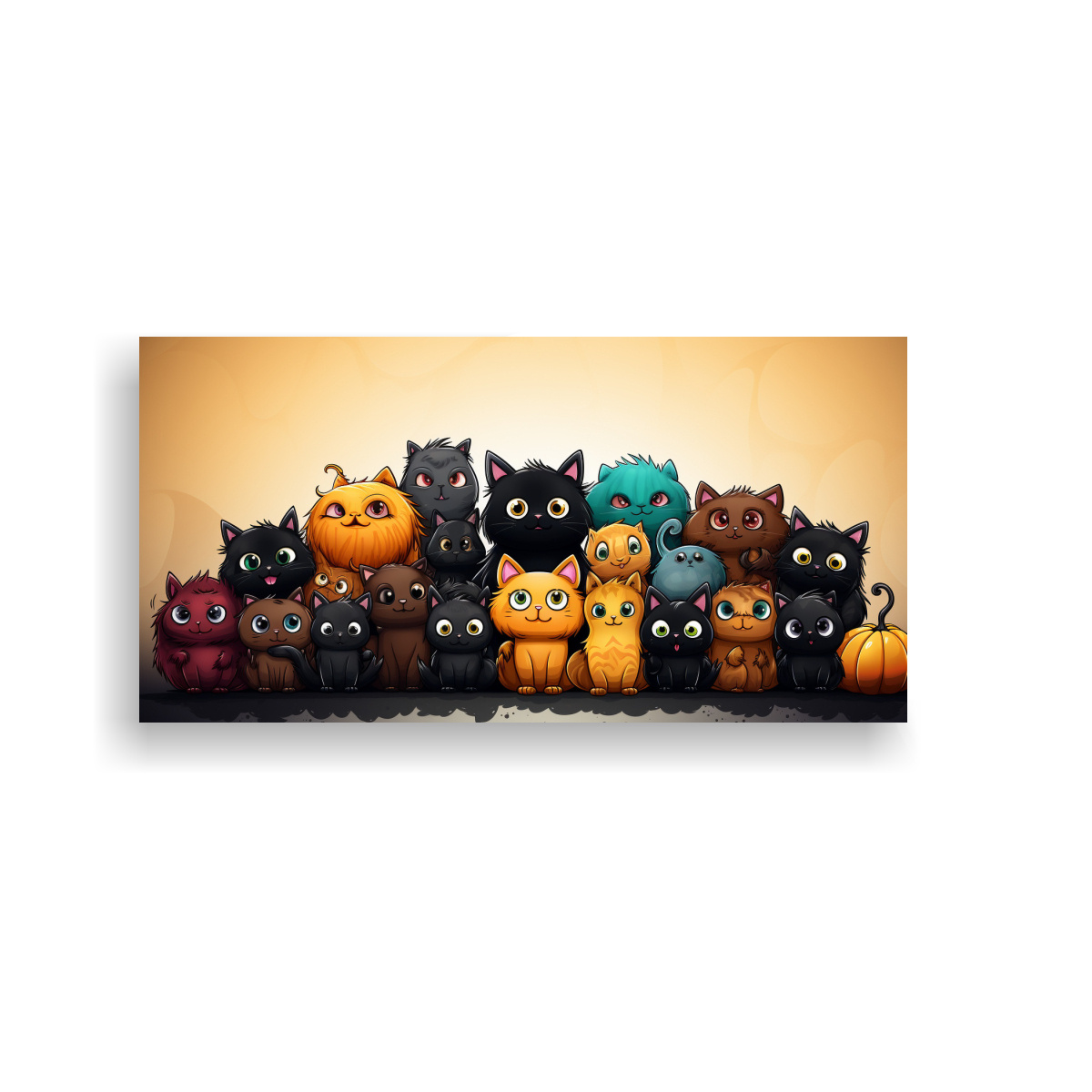 cuadros-decorativos-de-gatos-en-una-cocina-multicolor