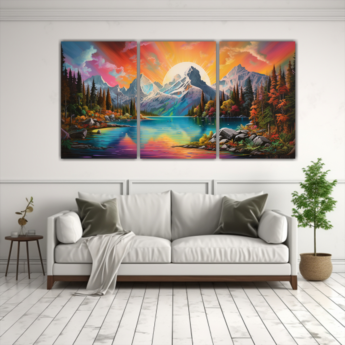 cuadros-decorativos-de-lona-con-motivo-de-monta-as-junto-al-lago-y-arco-ris-1-1