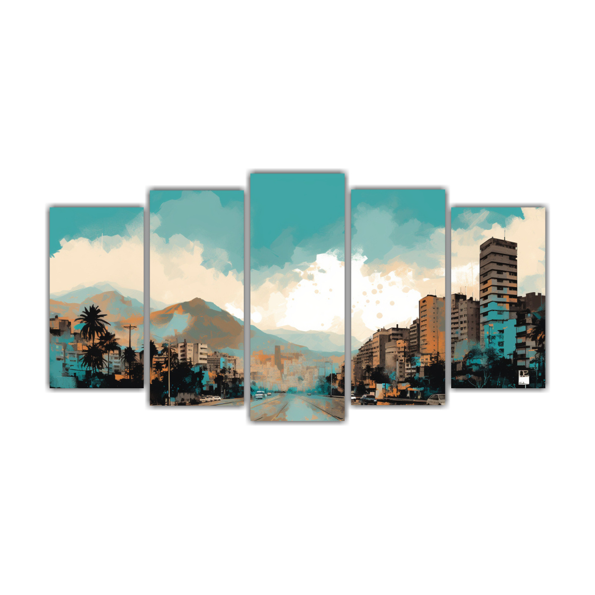 cuadros-decorativos-econ-micos-en-turquesa-y-caf-para-santiago-en-chile