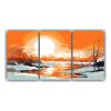 cuadros-decorativos-invierno-paisaje-naranja-arte-pop-neo