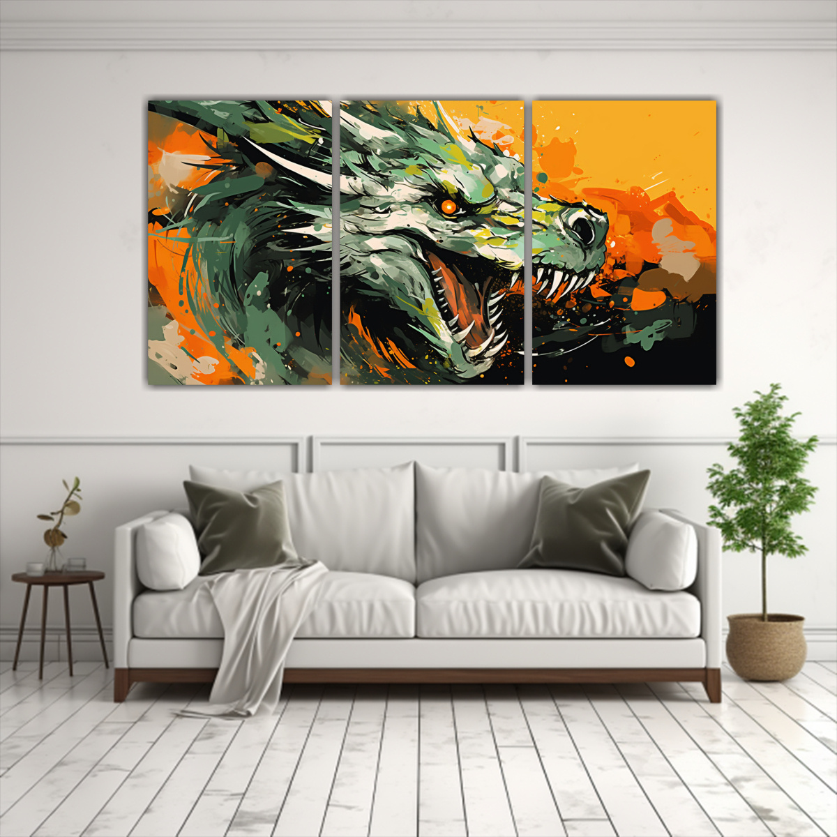 cuadros-decorativos-para-oficina-drag-n-en-verde-y-naranja-estilo-neonoir-1