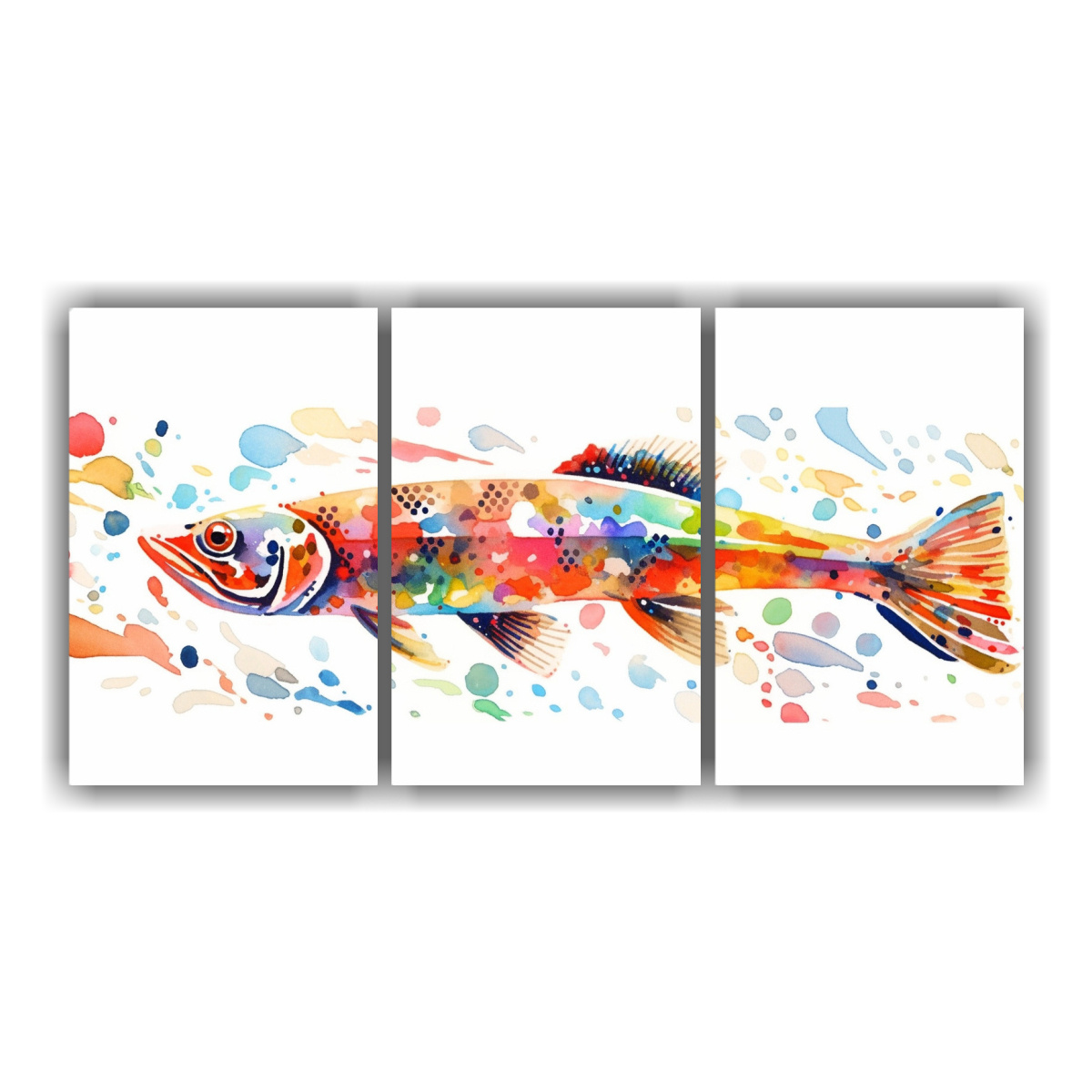 cuadros-decorativos-zebrafish-acuarelas-y-tonalidades-marr-n