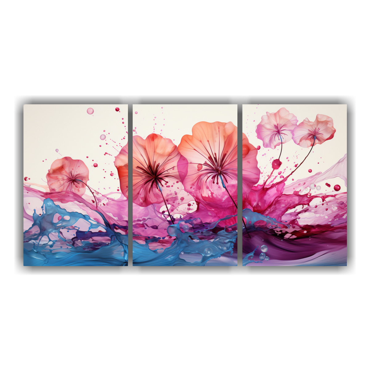 cuadros-en-bastidor-colores-vibrantes-ostra-en-vivaz-y-fucsia-neo-pop-art