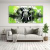 cuadros-inspirador-elefante-asi-tico-en-verde-y-negro-arte-pop-neo-1