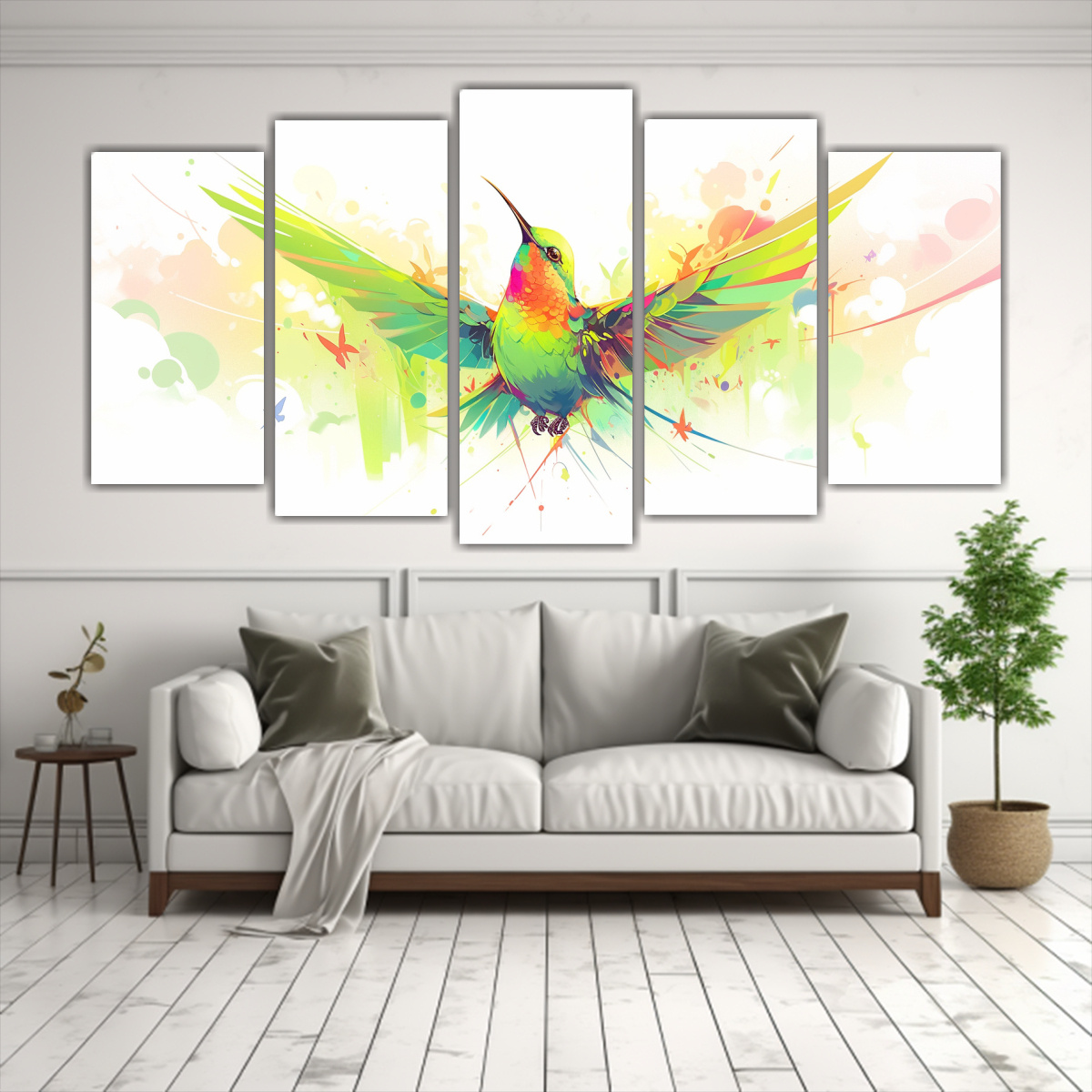 cuadros-modernos-de-lienzo-colibr-en-colores-arco-ris-y-verde-1