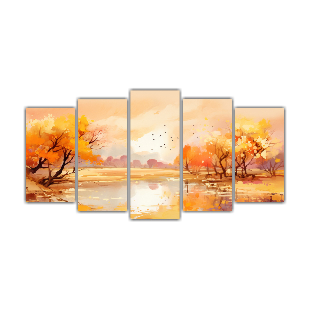 cuadros-modernos-detalle-paisaje-primaveral-con-colores-oro-neo-arte-pop