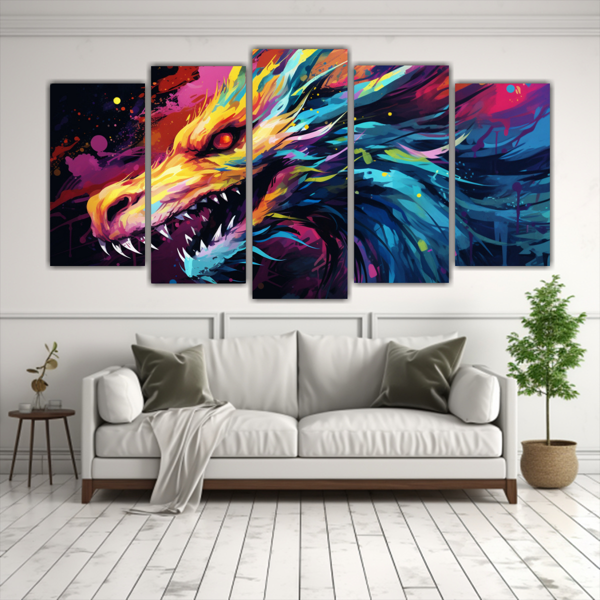 cuadros-modernos-drag-n-arco-ris-y-azul-en-ambiente-neonoir-1