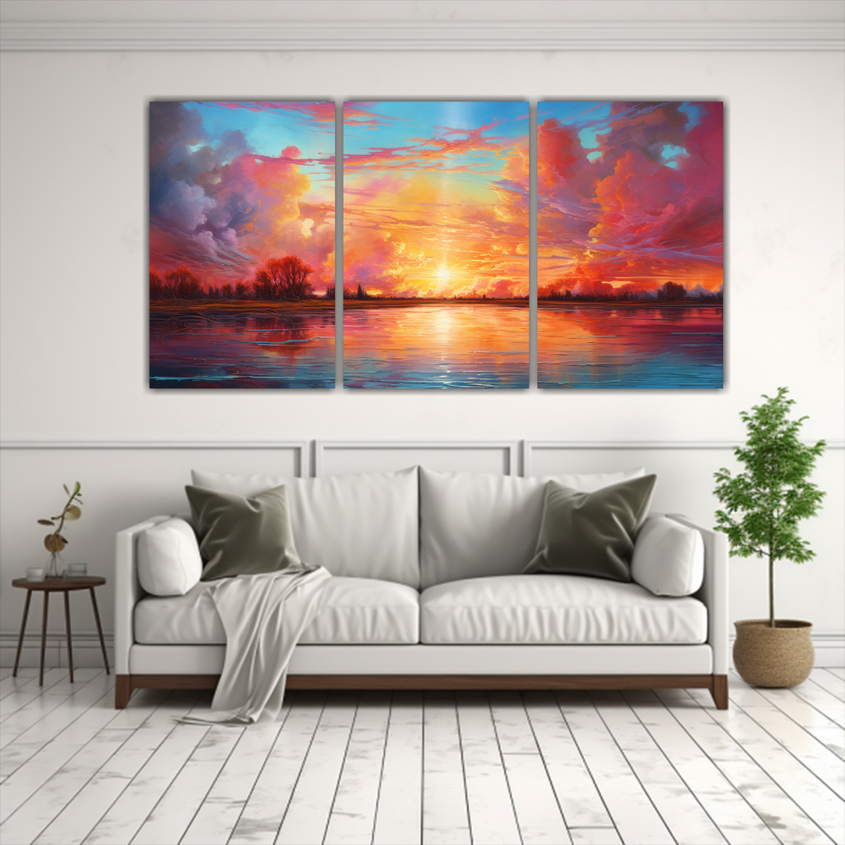 cuadros-modernos-rectangulares-amanecer-y-atardecer-con-arco-ris-y-rojo-1