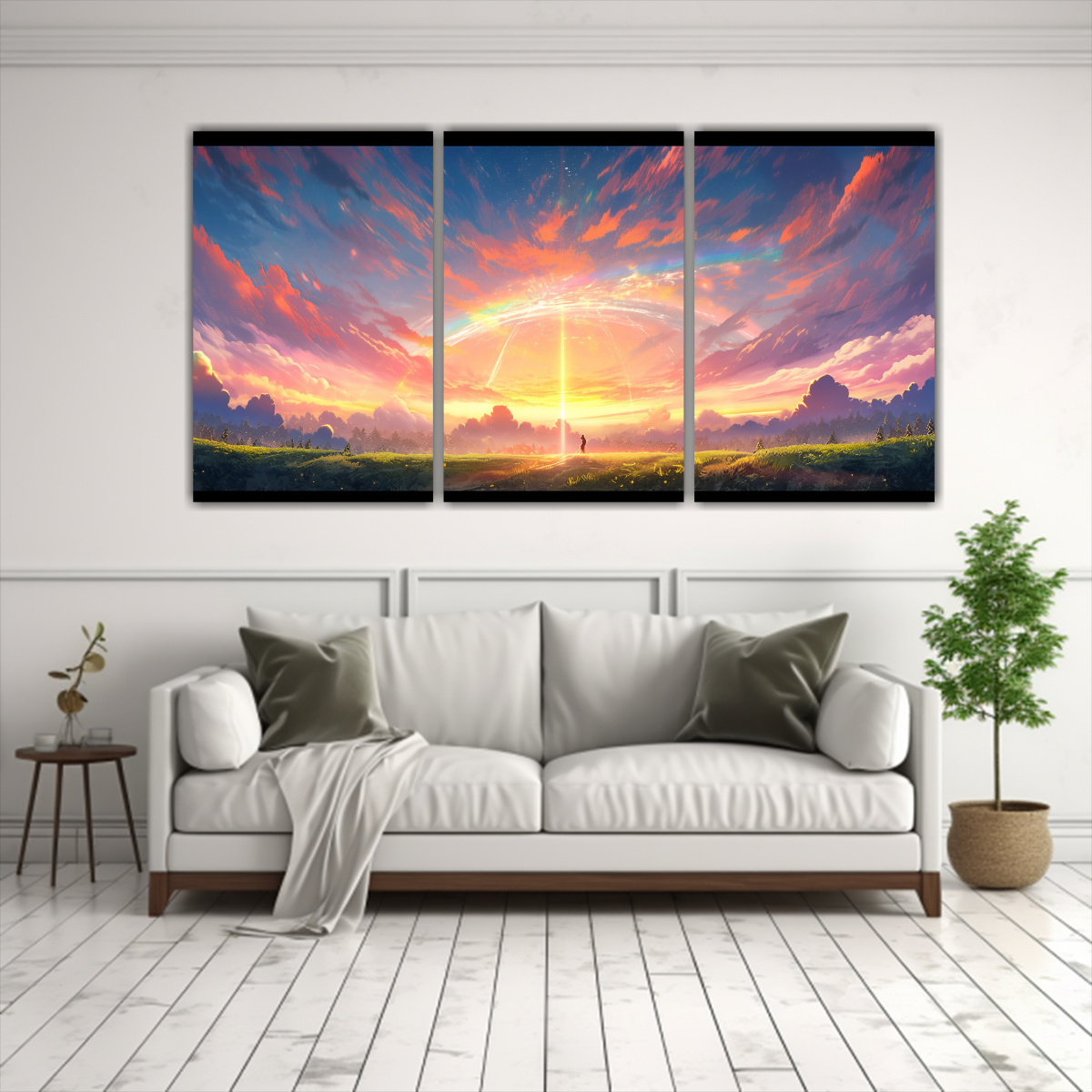 cuadros-pared-estilo-galer-a-simetr-a-atardeceres-arco-ris-y-verde-1