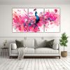 cuadros-peacock-blanco-y-rosa-arte-neo-pop-inspirador-1