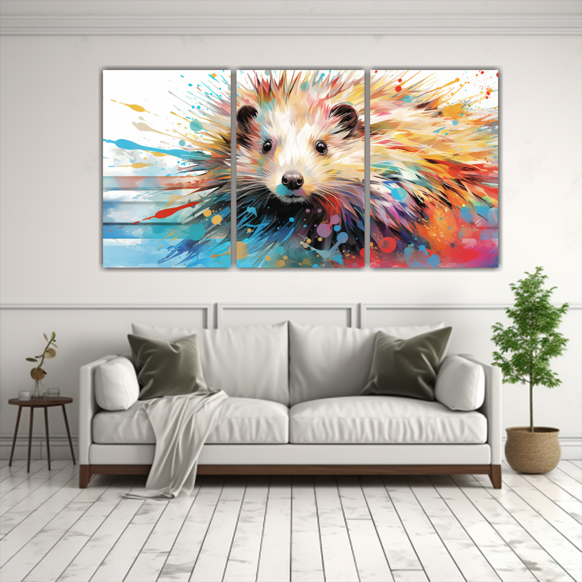 cuadros-porcupine-en-colores-saturados-y-blanco-suave-1