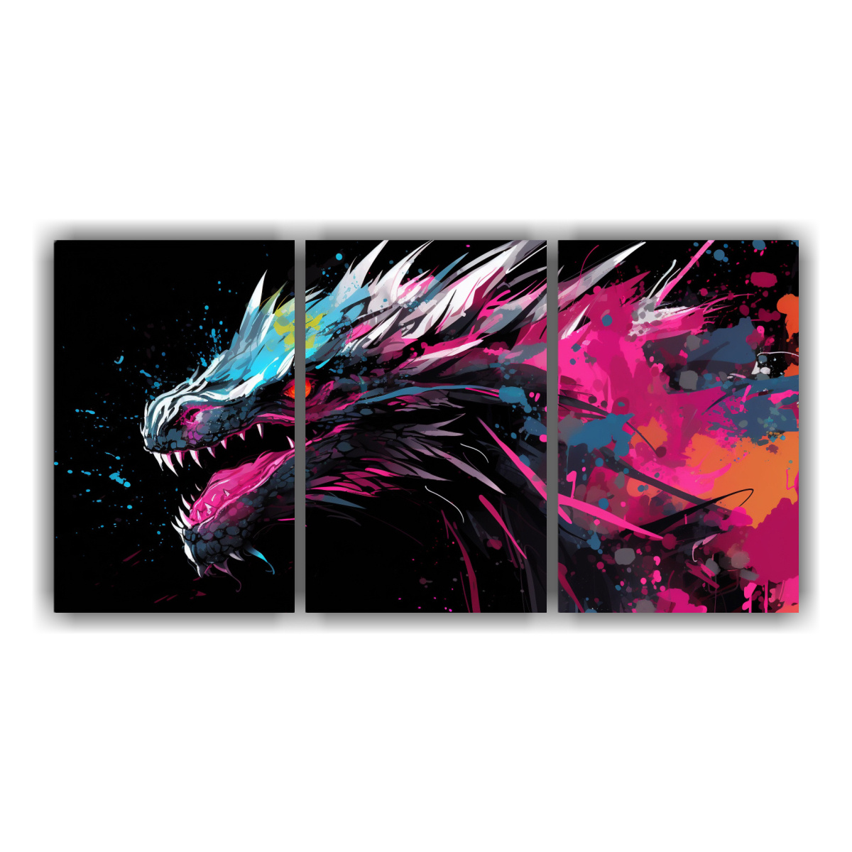 cuadros-tela-canvas-dragon-colorido-y-negro-atmosfera-neonoir