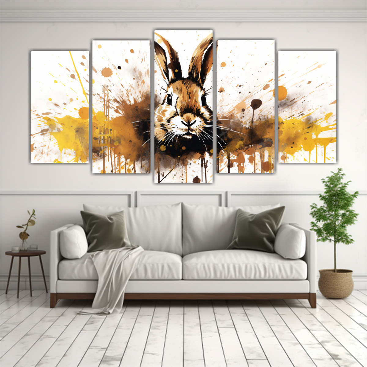 cuadros-tema-cl-sico-conejo-en-tonos-marr-n-y-oro-arte-pop-neo-en-los-50-1