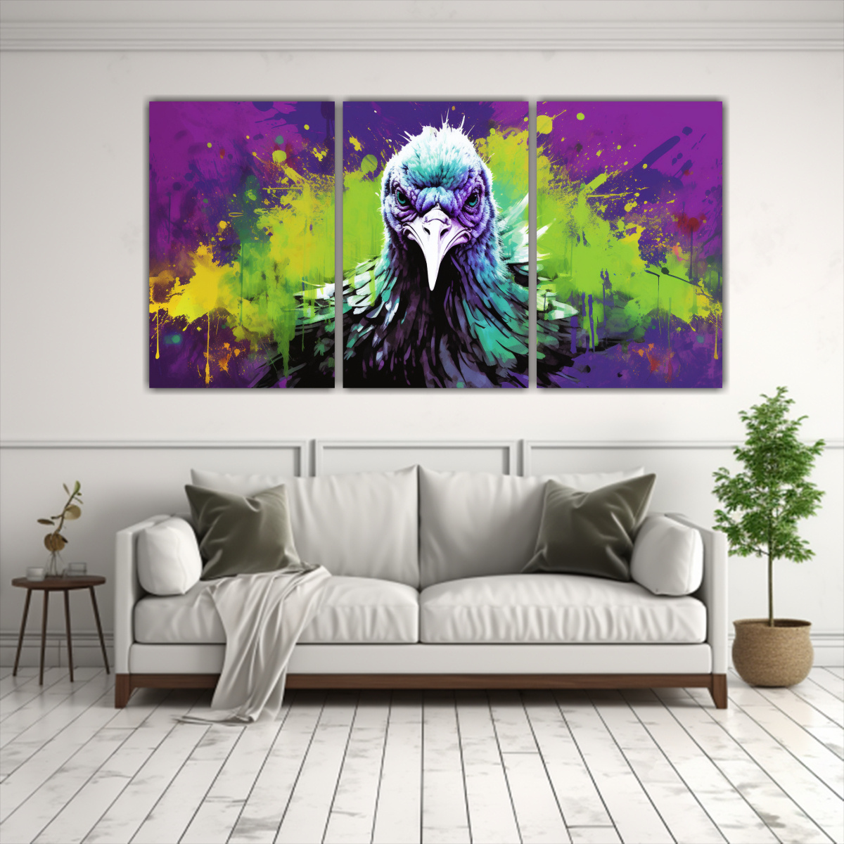 cuadros-turcos-en-verde-y-morado-estilo-neo-pop-art-con-finas-l-neas-1