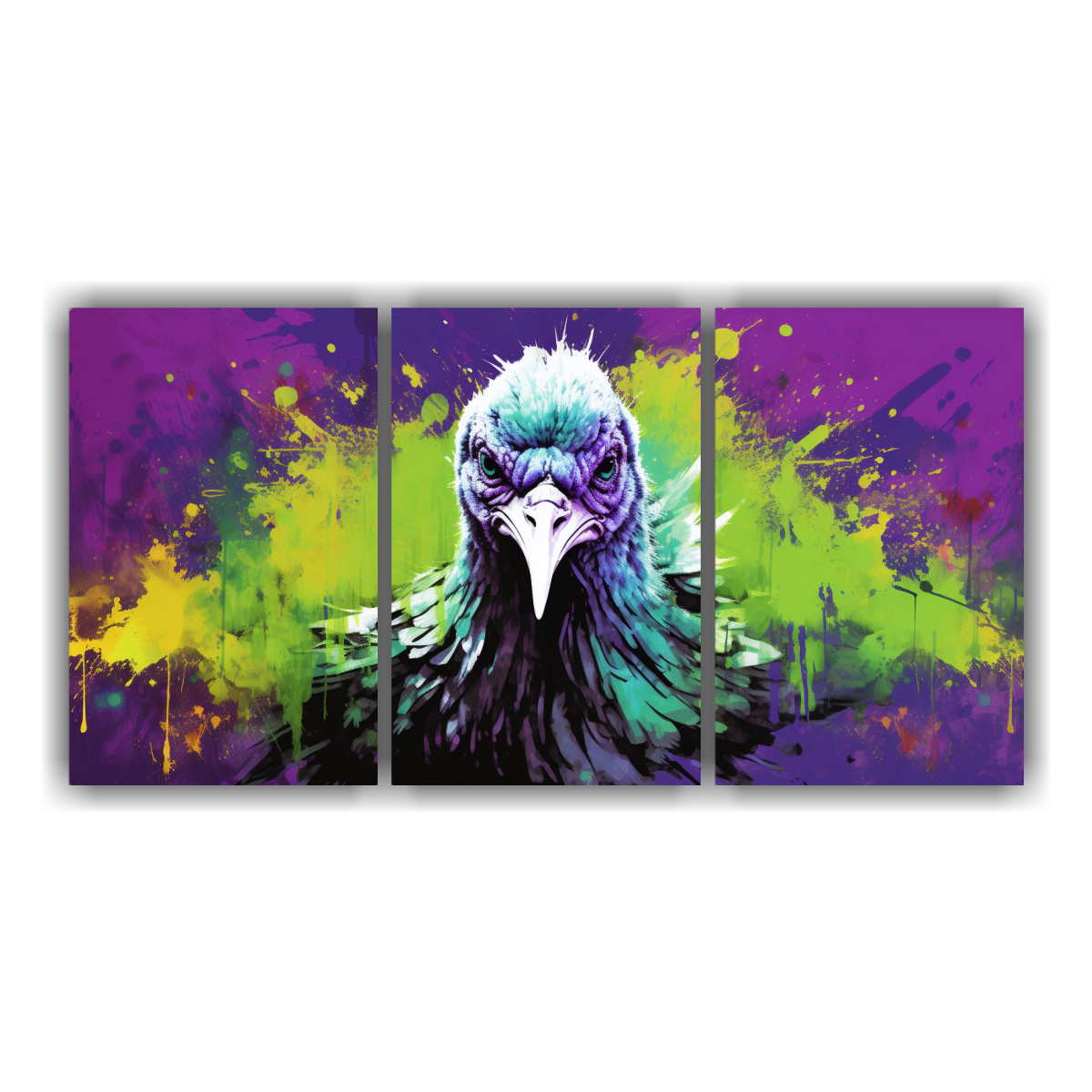 cuadros-turcos-en-verde-y-morado-estilo-neo-pop-art-con-finas-l-neas