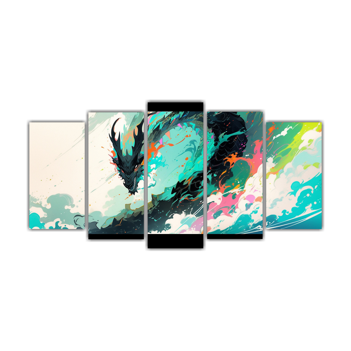 cuadros-venta-drag-n-en-colores-arco-ris-y-turquesa-neonoir