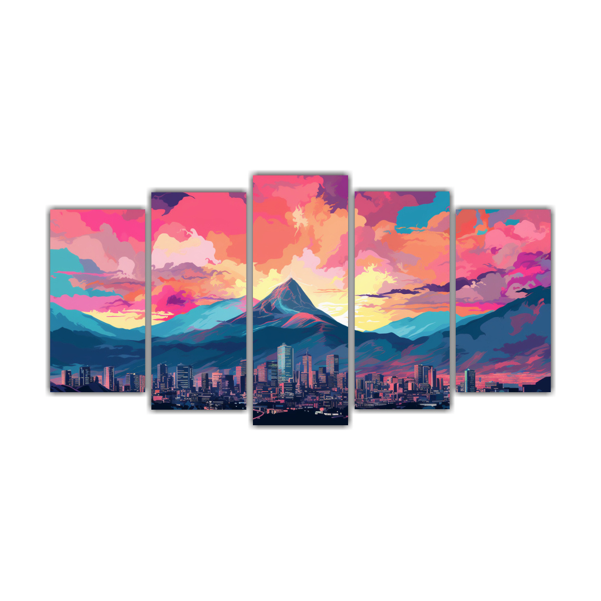 cuadros-vibrantes-y-rosados-de-santiago-chile-composici-n-din-mica