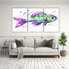 cuadros-zebrafish-en-verde-y-morado-estilo-neo-pop-arte-1-1