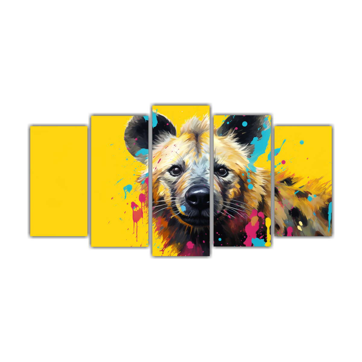 exposici-n-hyena-en-pastel-y-amarillo-cuadros-modernos-neo-pop-arte-decorativo