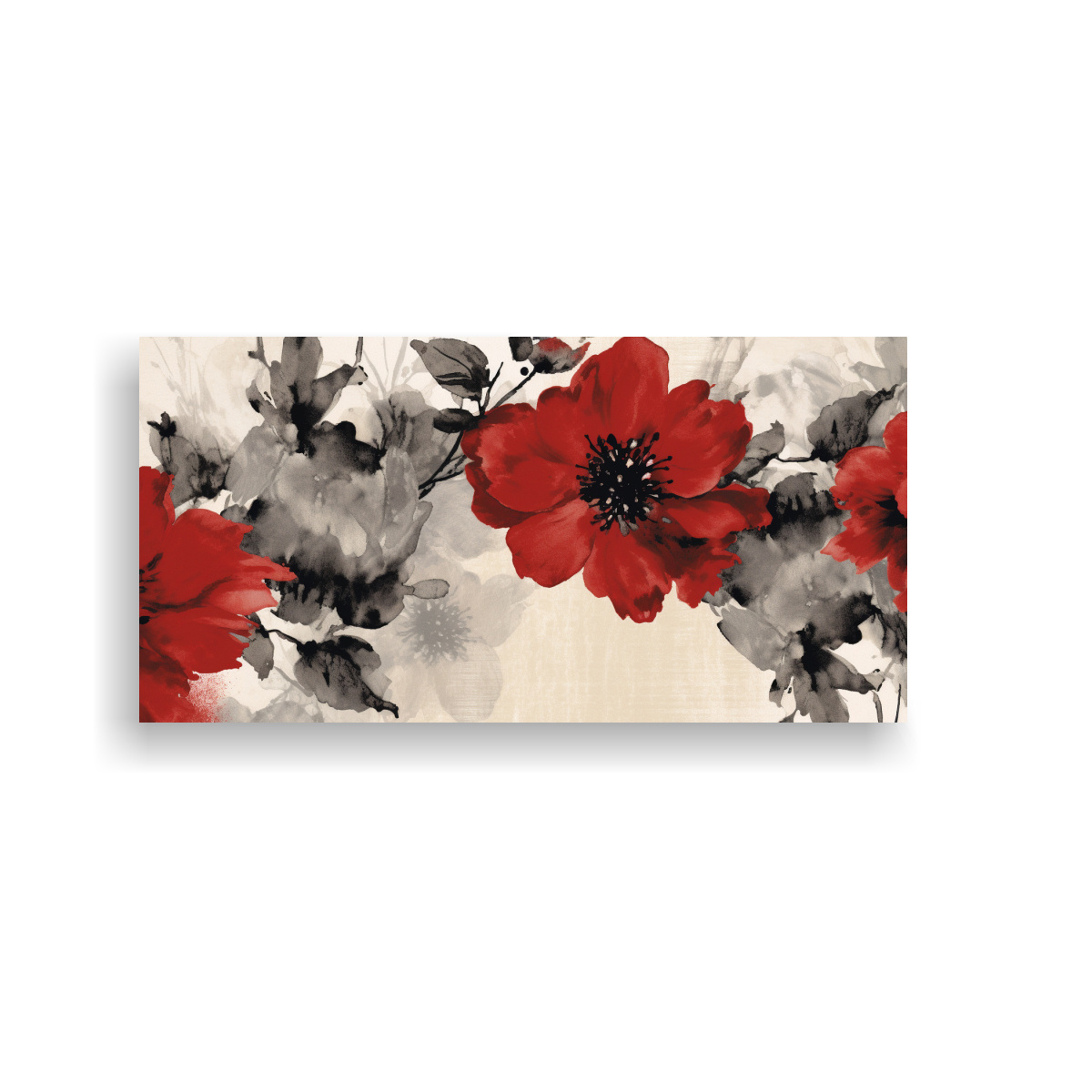 lienzo-de-tela-floral-rojo-y-negro-en-fondo-blanco-para-decoraci-n-moderna-