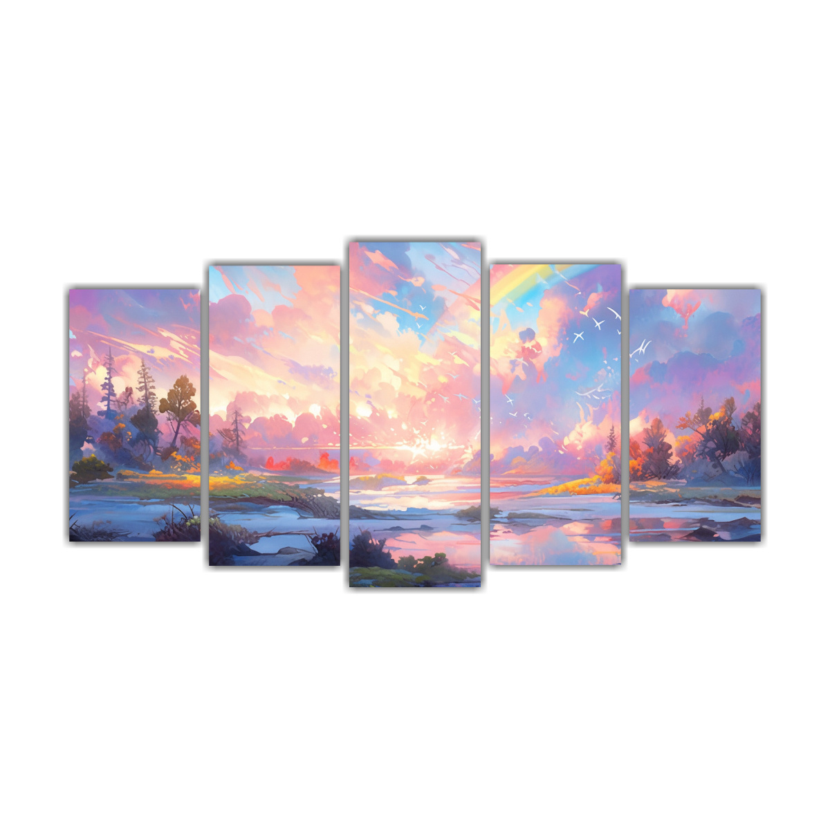 lienzo-impreso-abstracto-paisaje-arco-ris-y-morado-decoraci-n-arte