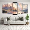 lienzos-de-tela-dibujo-innovador-monta-as-junto-al-lago-con-arco-ris-y-colores-amarillos-1