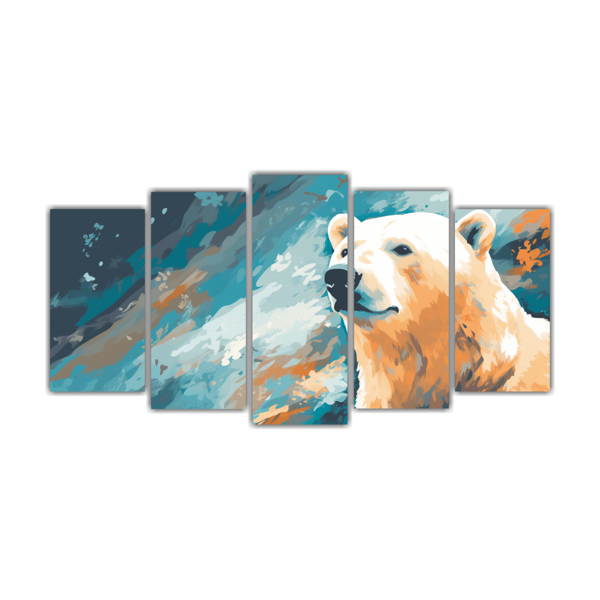 lienzos-dibujo-cl-sico-de-oso-polar-en-tonos-beige-y-tiza-en-arte-pop-neo-