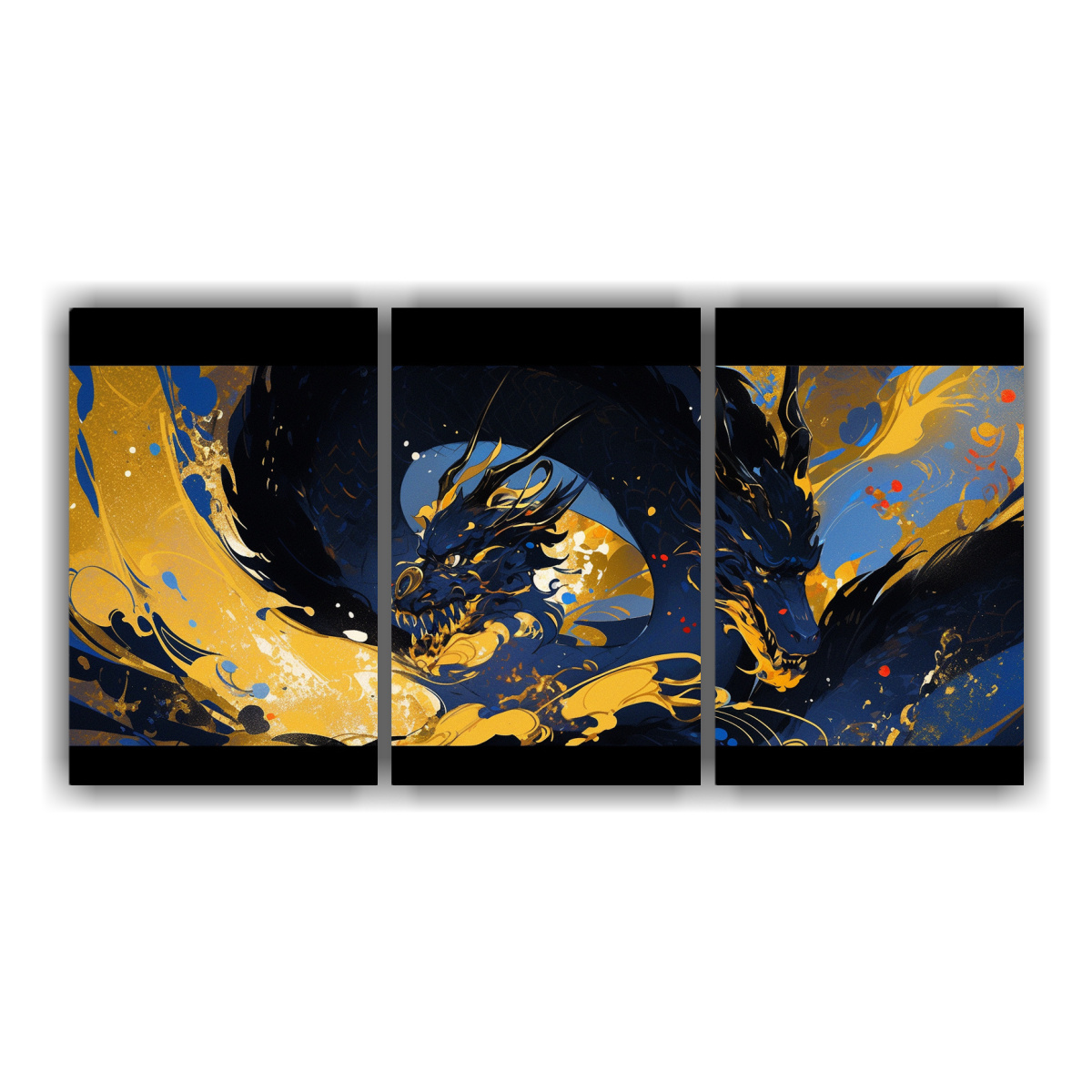 lienzos-tela-decorativos-drag-n-dorado-y-azul-ambiente-neonoir