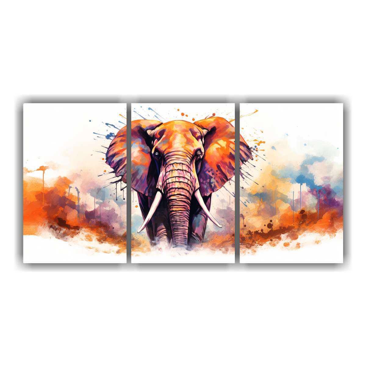 lienzos-tela-originalidad-elefante-africano-acuarela-colorido