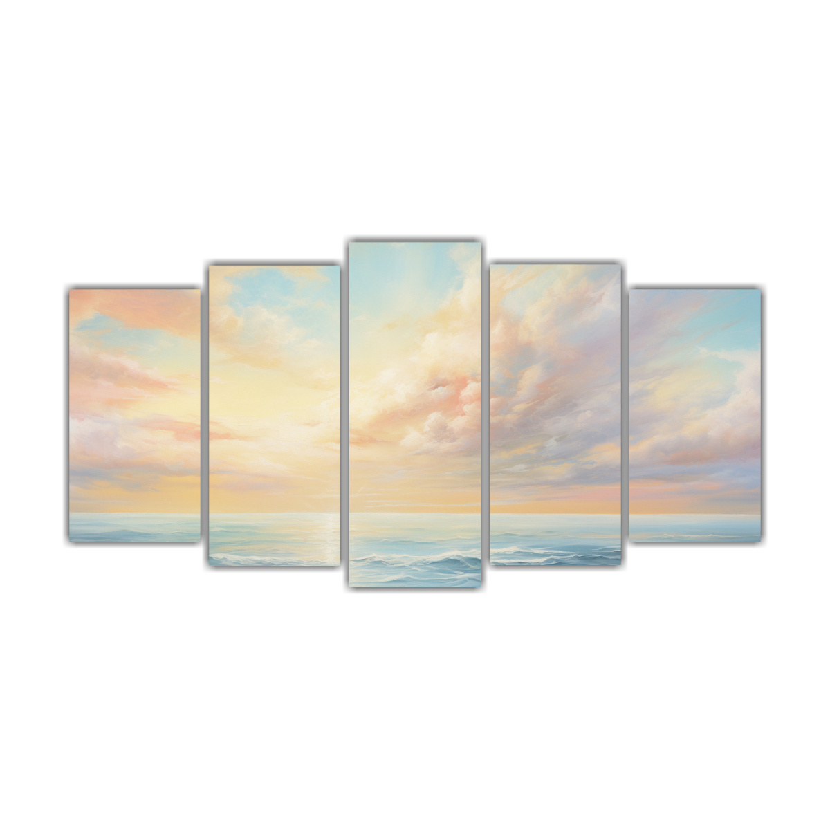 obra-de-arte-abstracta-para-sala-con-dise-o-de-cielo-y-mar-en-tonos-pastel