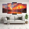paisaje-abstracto-con-arco-ris-y-colores-naranja-arte-pared-1
