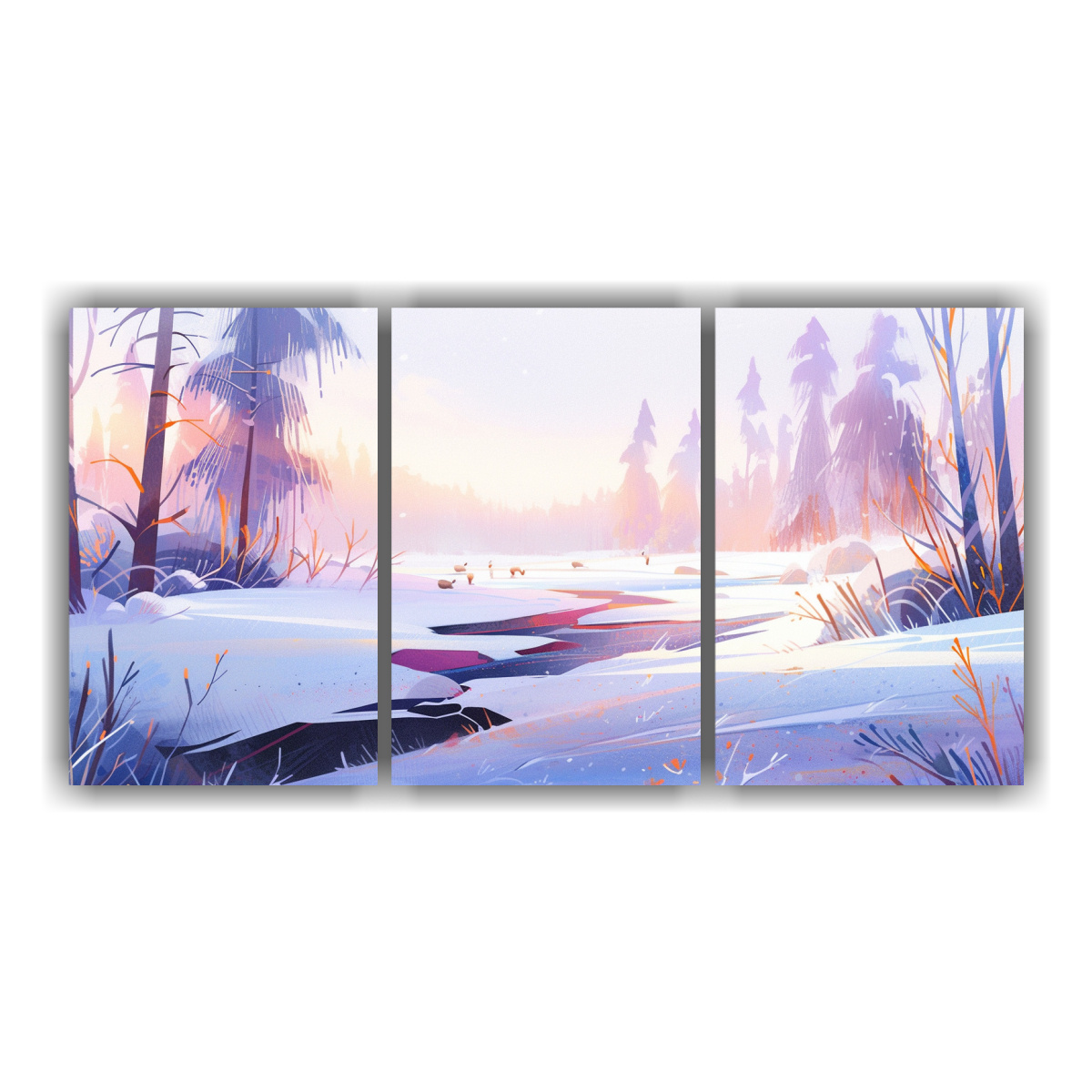 paisaje-invernal-estilo-neo-pop-arte-l-neas-finas-decoraci-n-