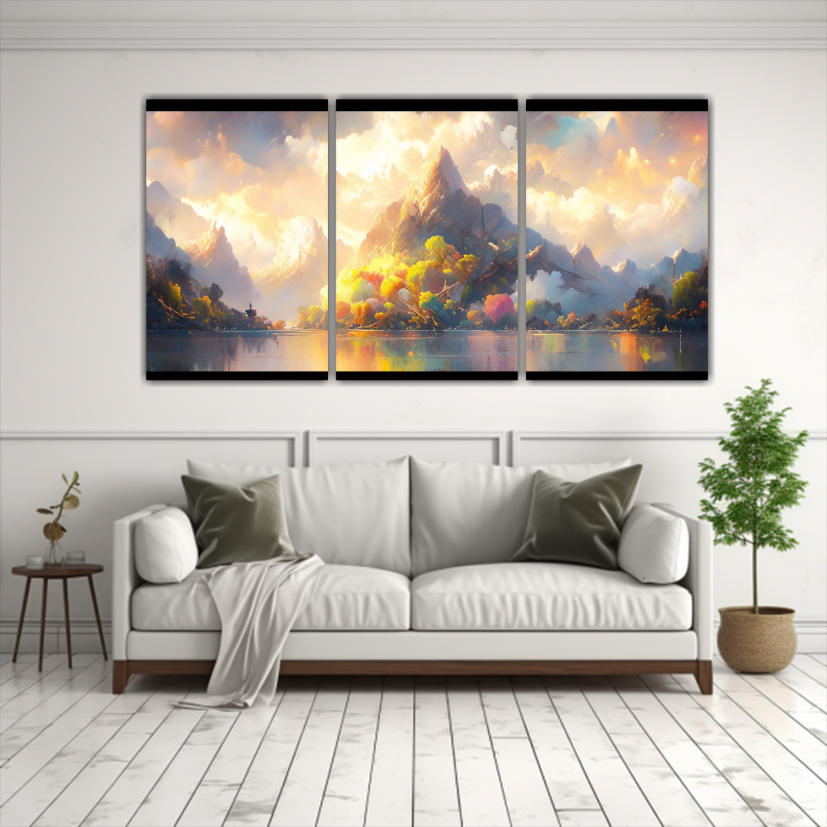 paisaje-monta-as-lago-arco-ris-y-amarillo-tr-ptico-decorativo-1-1