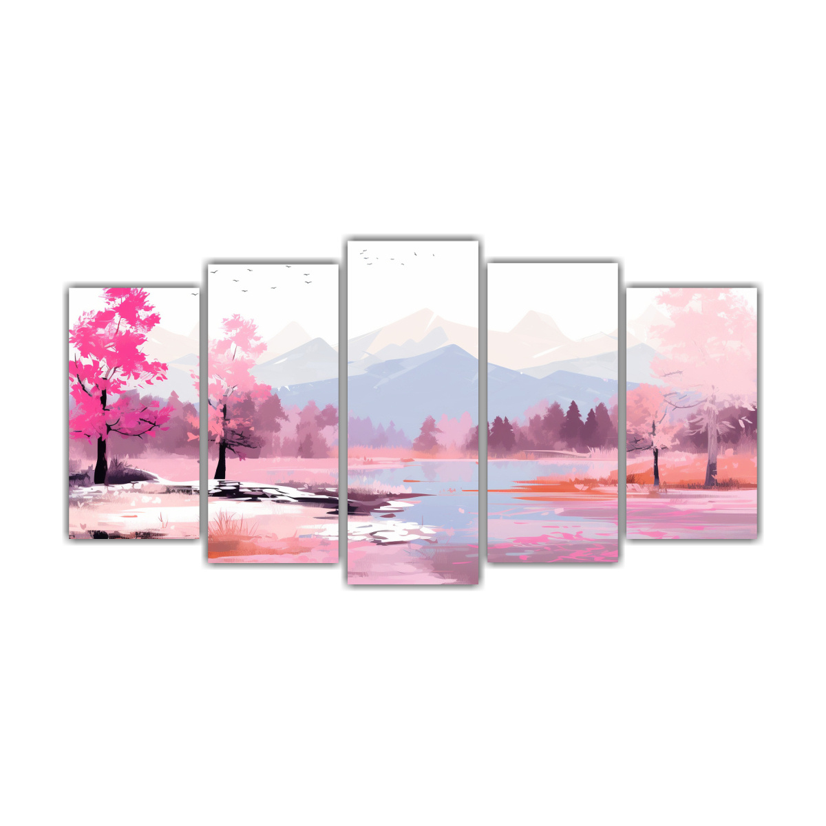 paisaje-oto-al-colorido-en-lienzo-set-5-composiciones-de-arte-pop-neo-
