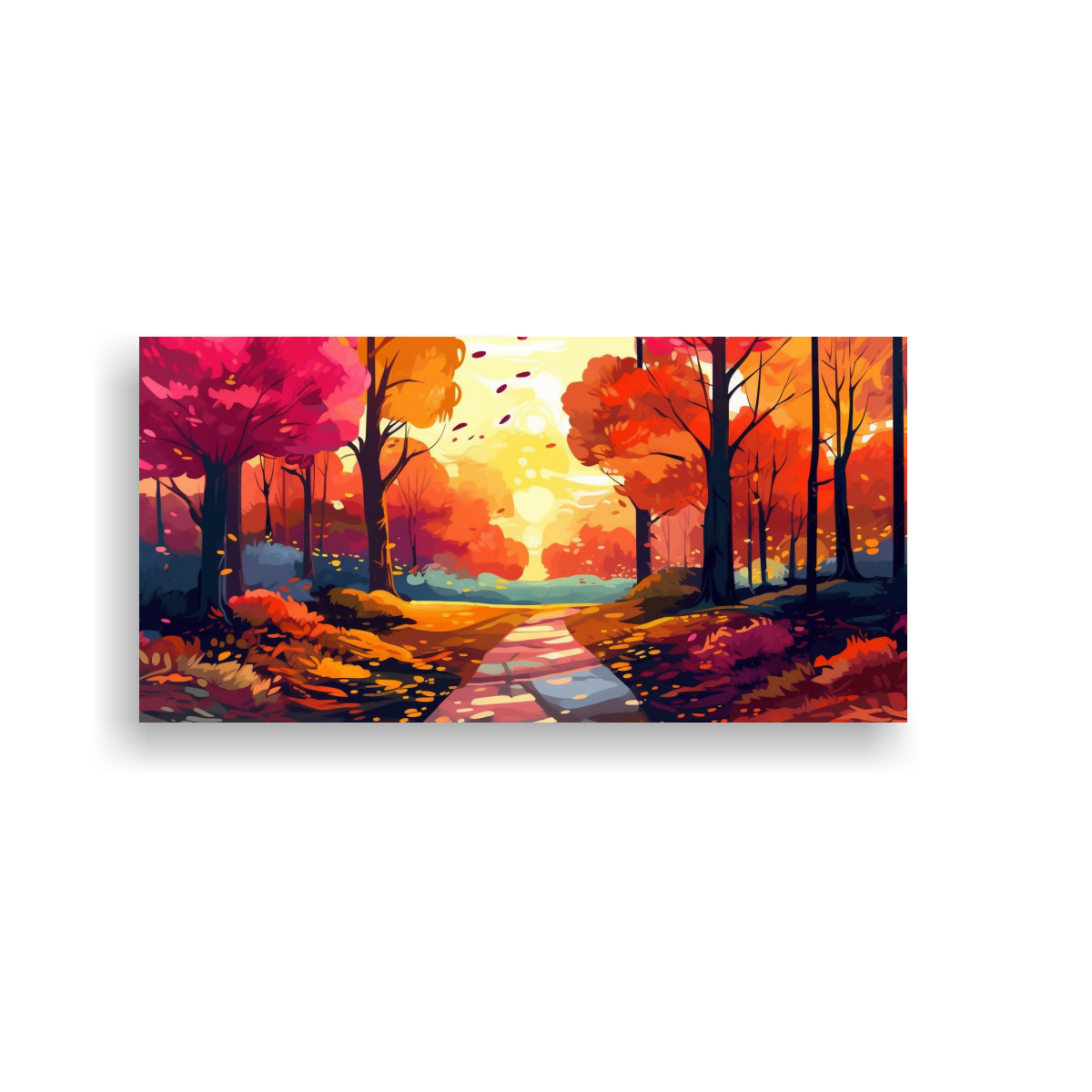 paisaje-oto-al-forestal-en-lienzo-camino-asfaltado-