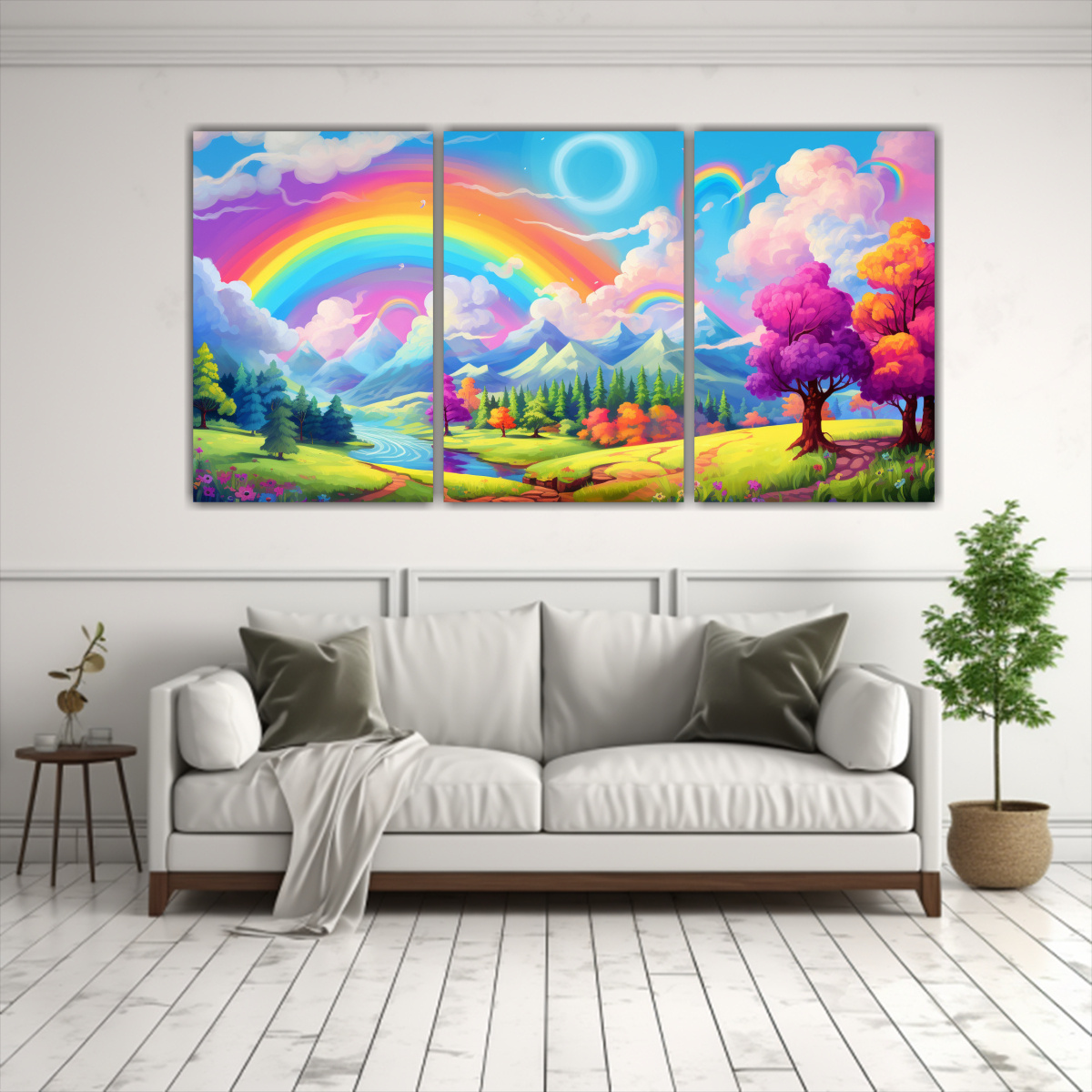 paisaje-veraniego-con-colores-del-arco-ris-set-3-lienzos-estilo-neo-pop-1-1
