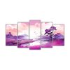paisaje-veraniego-con-colores-morados-neo-pop-art-en-5-telas-