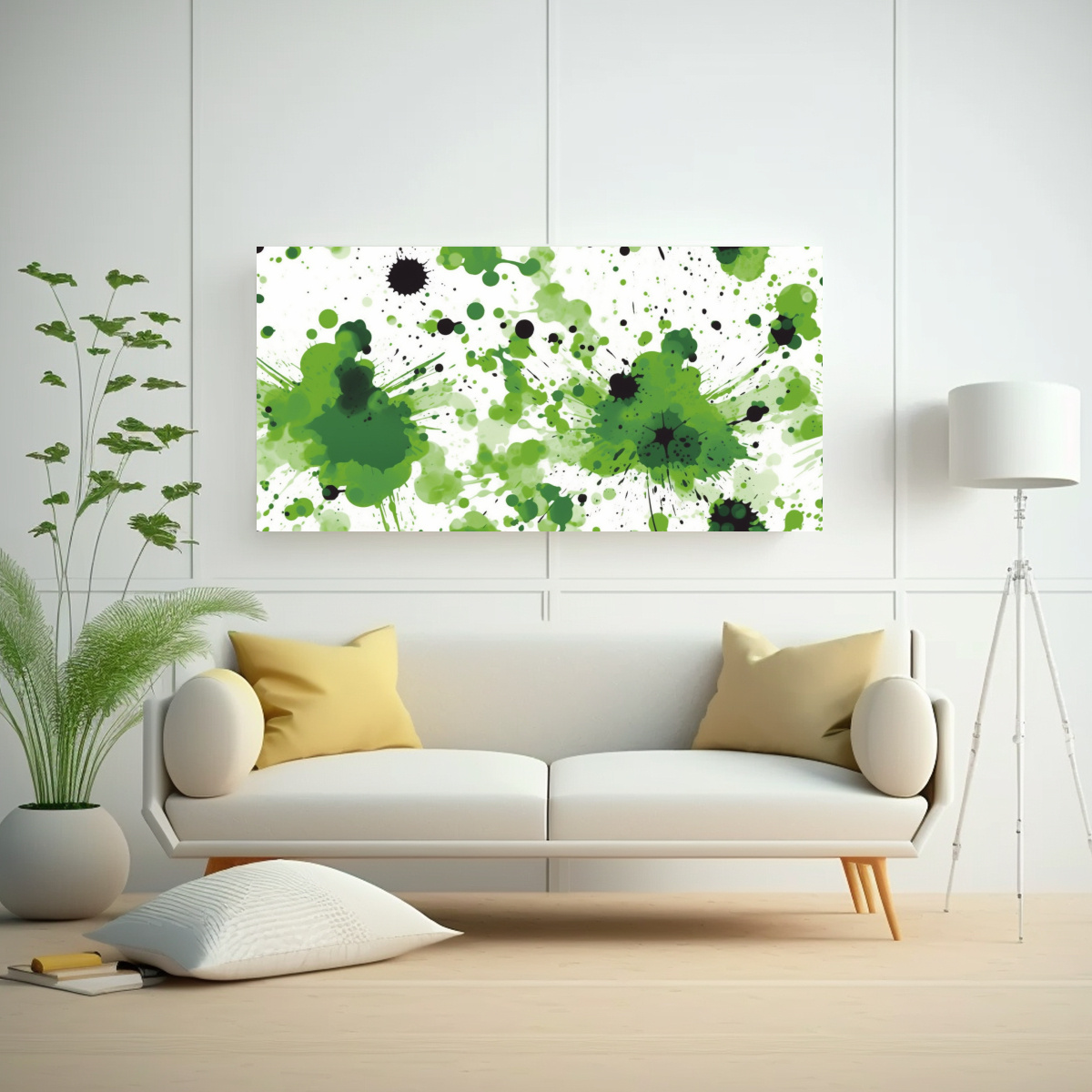 patr-n-juvenil-de-salpicaduras-ne-n-verde-en-lienzo-1