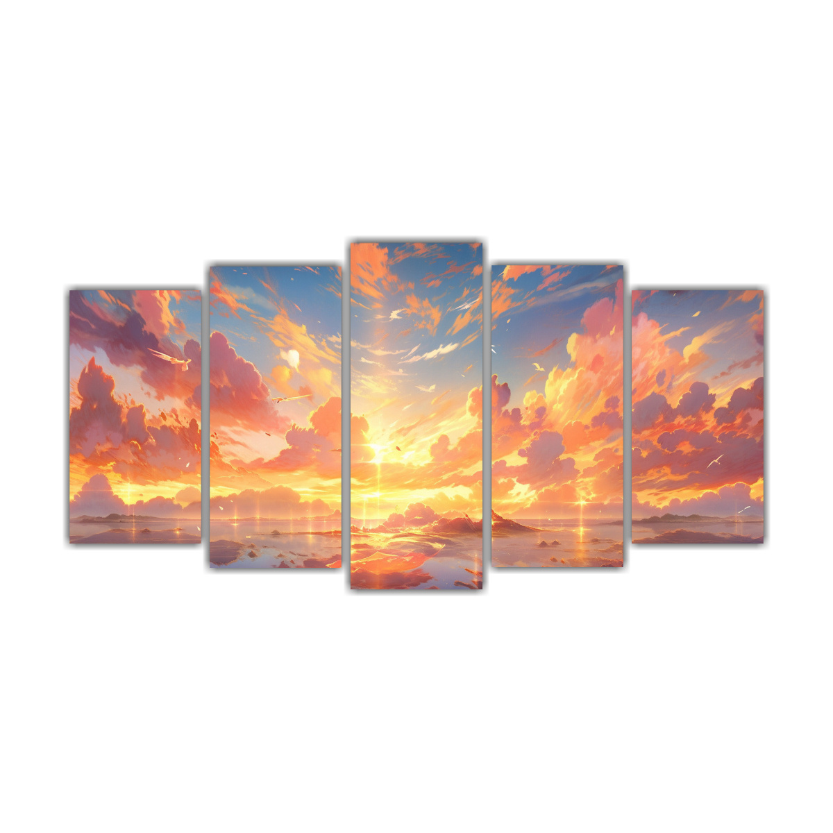 pintura-abstracta-de-cielo-y-mar-con-colores-dorados