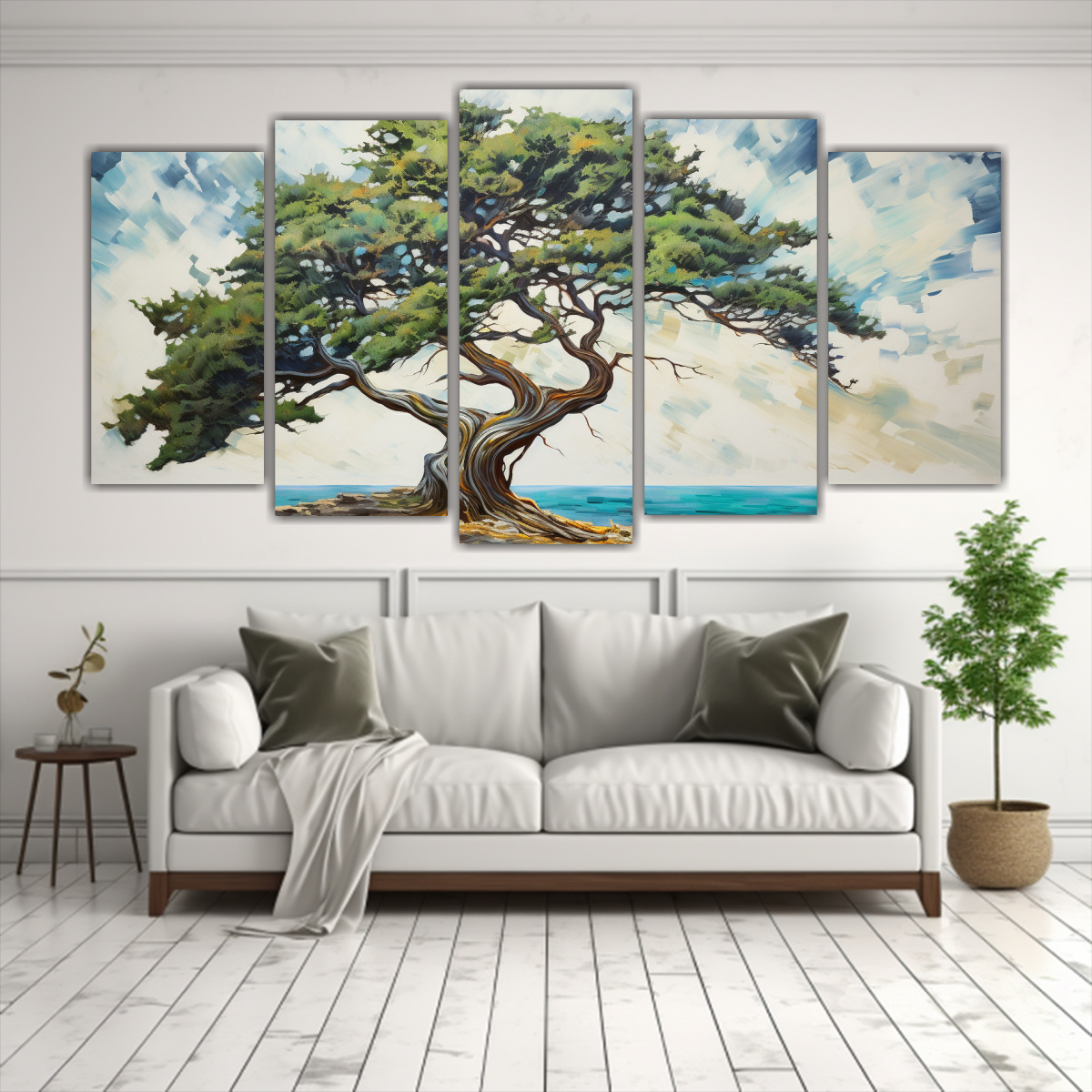 pintura-abstracta-de-cinco-lienzos-con-figuras-expresionistas-y-rbol-de-cipr-s-1