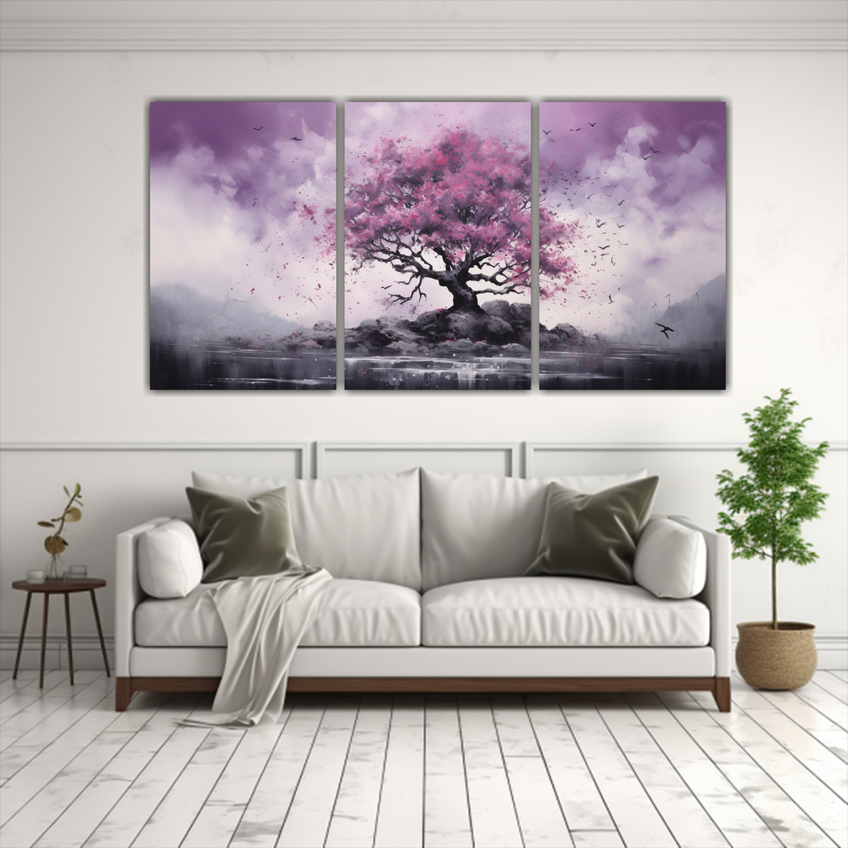 pintura-abstracta-de-colores-morado-y-negro-en-un-rbol-de-acebo-1