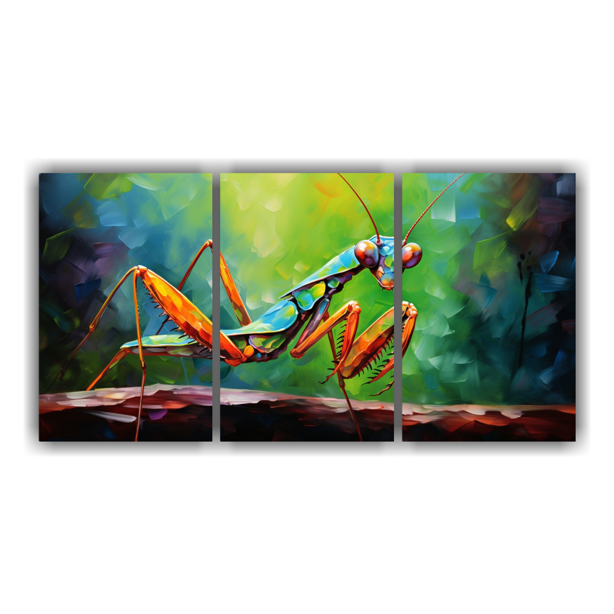 pintura-abstracta-de-mantis-religiosa-estilo-estilo-leo-colorido