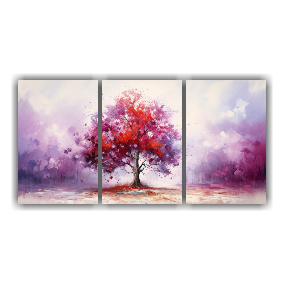 pintura-abstracta-de-un-bosque-con-rbol-en-colores-p-rpura-y-rojo